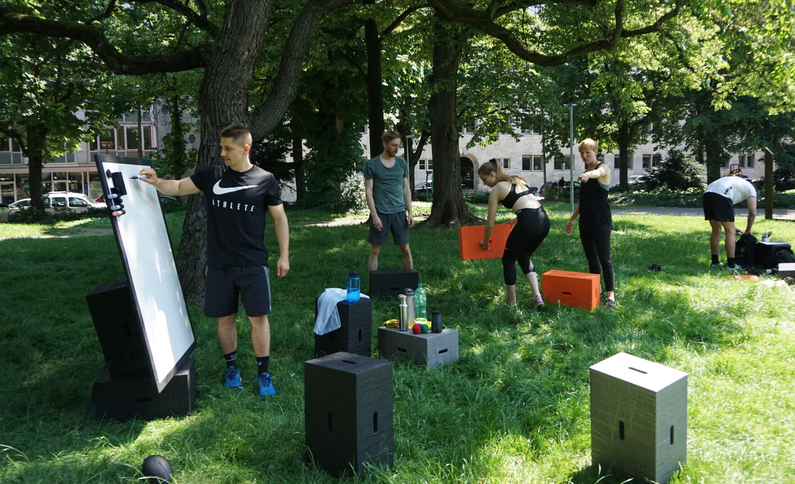 Mobiles Training im Park Mobiles Training im Park